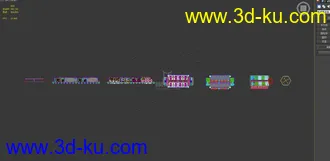 3D打印模型7个海洋风格货架的图片