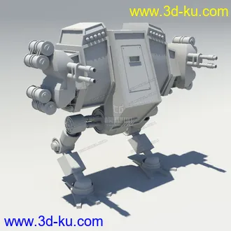 3D打印模型未来机械战士-白模的图片