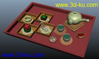 3D打印模型日式點心的图片