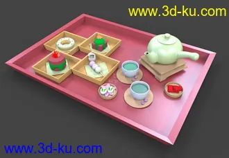 3D打印模型日式點心的图片