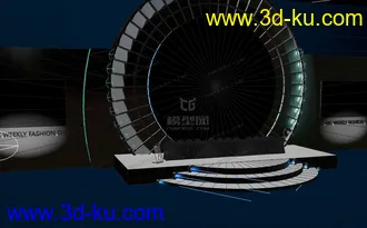 3D打印模型T台  T型台 走秀  模特表演的图片