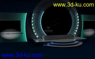 3D打印模型T台  T型台 走秀  模特表演的图片