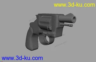 3D打印模型左轮手枪的图片