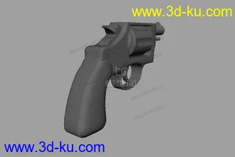 3D打印模型左轮手枪的图片