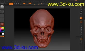 3D打印模型骷颅头的图片