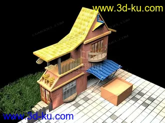 3D打印模型房子比较简单的图片