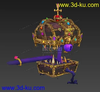 3D打印模型宝箱的图片