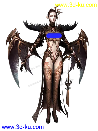 3D打印模型8个欧美风角色的图片