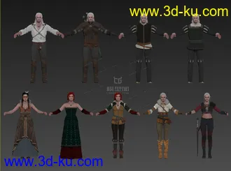 巫师三（狂猎）主角模型的图片