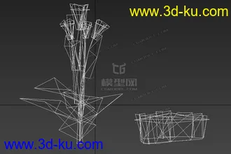 3D打印模型低模小菊花的图片