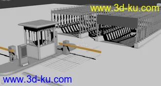 3D打印模型地下停车库入口的图片