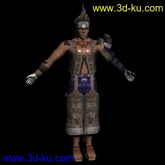 3D打印模型西方王子 帅哥木头人的图片
