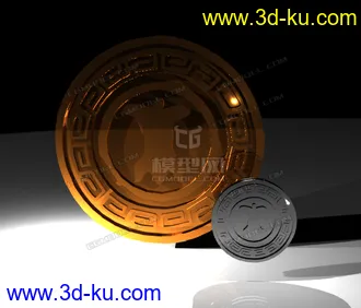 3D打印模型随意做的金银币的图片