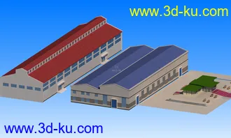 厂房和展厅模型的图片