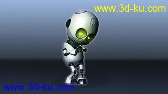 3D打印模型机器人绑定，带表情的图片
