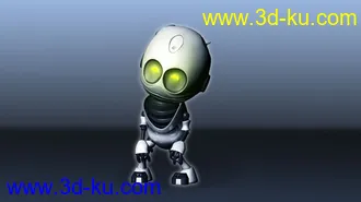3D打印模型机器人绑定，带表情的图片