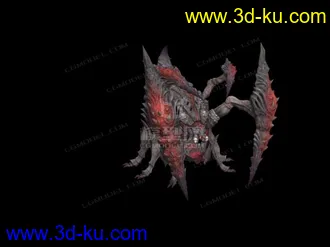 3D打印模型tera怪物，带动作的图片