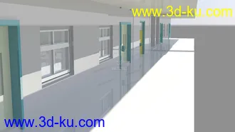 3D打印模型学校教学楼，看了教程第一次做。的图片
