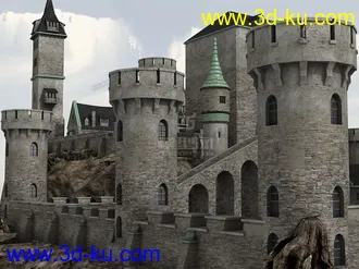 3D打印模型城堡一座，喜欢的拿走的图片