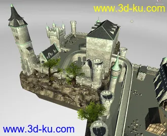 3D打印模型城堡一座，喜欢的拿走的图片