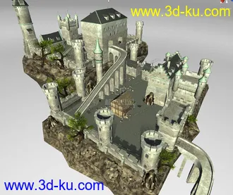 3D打印模型城堡一座，喜欢的拿走的图片
