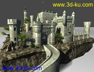 3D打印模型城堡一座，喜欢的拿走的图片