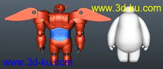 3D打印模型超能陆战队，大白机甲的图片
