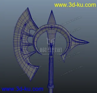 3D打印模型早期练习——长斧的图片