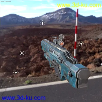3D打印模型次世代能源枪的图片