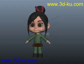 3D打印模型无敌破坏王 女主角 快手阿修的图片