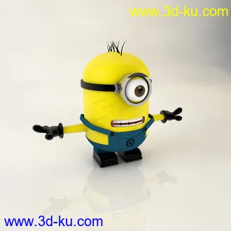 小黄人3D模型的图片