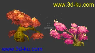 3D打印模型枫树桃树的图片