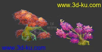 3D打印模型枫树桃树的图片