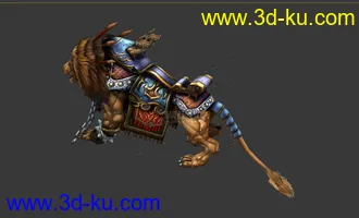 3D打印模型狮子坐骑的图片