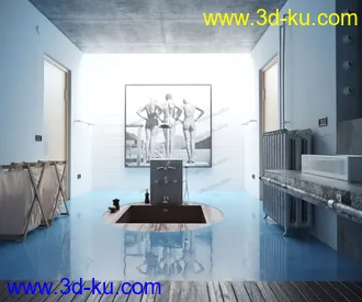 3D打印模型Evermotion Archexteriors vol. 39--现代浴室场景的图片