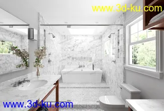 3D打印模型Evermotion Archexteriors vol. 39--现代浴室场景的图片