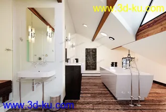 3D打印模型Evermotion Archexteriors vol. 39--现代浴室场景的图片