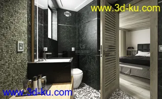 3D打印模型Evermotion Archexteriors vol. 39--现代浴室场景的图片