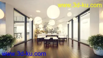 3D打印模型Evermotion Archexteriors vol. 29--九个室内外房间的完整的建筑的图片