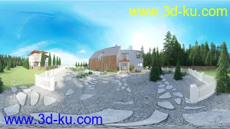 3D打印模型Evermotion Archexteriors vol. 29--九个室内外房间的完整的建筑的图片