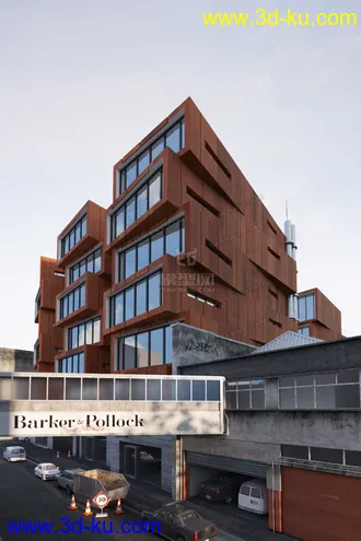 3D打印模型分享一个超写实的建筑表现的图片