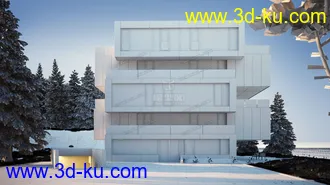 3D打印模型免费一个别墅场景     很写实的图片