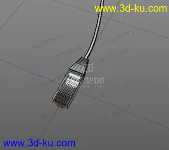3D打印模型网线头  ethernet cable的图片