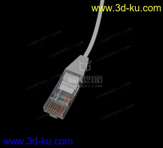 3D打印模型网线头  ethernet cable的图片