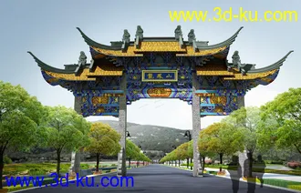 3D打印模型古建 一条街 多多指教的图片