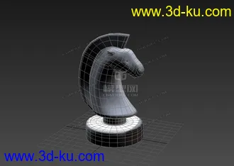 3D打印模型低模 卡通马头的图片