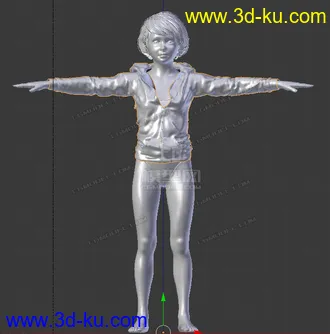 3D打印模型光腚少女的图片