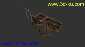 3D打印模型东方古建，低面数配楼，水车，船，帆桥，房子，酒店，城墙，城门，水车等的图片