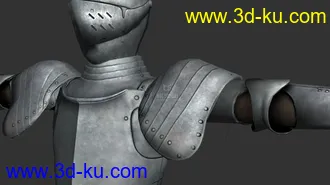 3D打印模型欧洲骑士，板甲，罐头骑士，盔甲男的图片