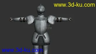 3D打印模型欧洲骑士，板甲，罐头骑士，盔甲男的图片